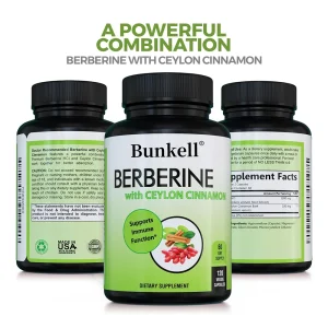 Berberine & Ceylon Cinnamon Supplement – Blood Sugar, Joint & Immune Support