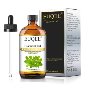 EUQEE 118ml Essential Oils – Oregano, Jasmine, Lavender, Eucalyptus for Diffusers & DIY
