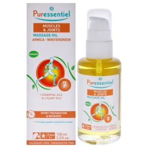 Muscle Relaxing Organic Massage Oil Arnica and Wintergreen by Puressentiel for Unisex 3.5 oz Oil
